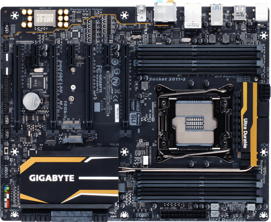 Gigabyte GA-X99-SLI Motherboard (LGA 2011-V3) for Intel Core i7-Series