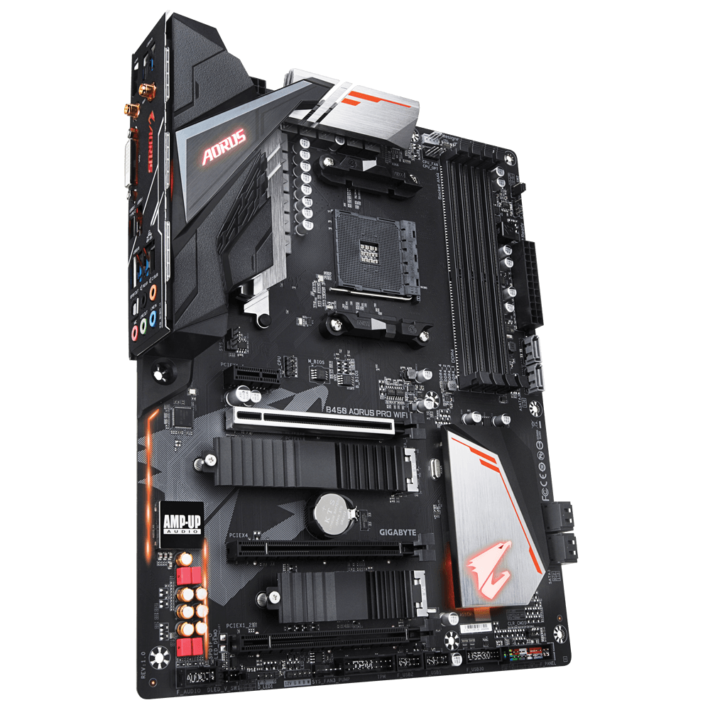 Gigabyte B450 AORUS PRO WIFI Motherboard | AMD Ryzen | DDR4 | ATX | WiFi