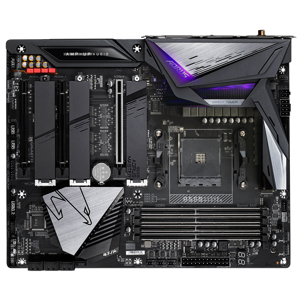 Gigabyte B550 AORUS MASTER Motherboard for AMD Ryzen AM4