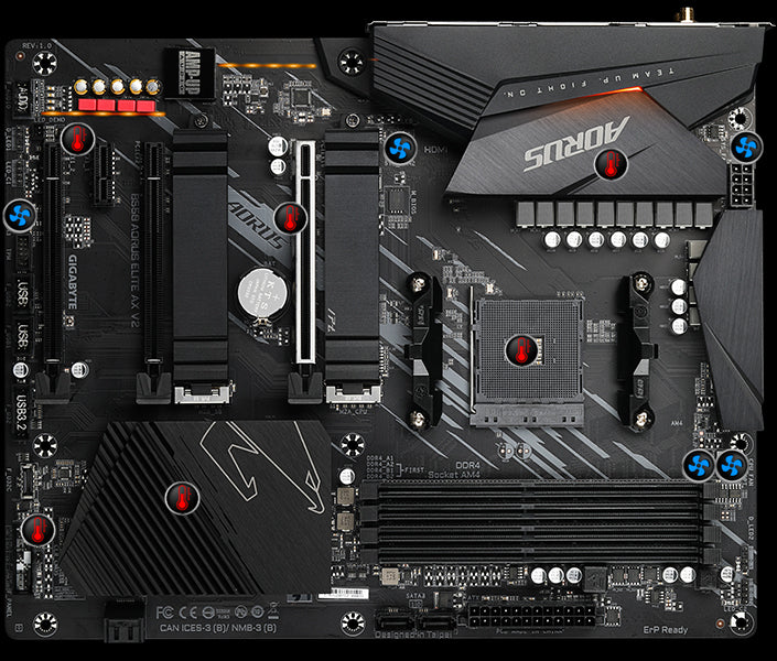 Gigabyte B550 AORUS ELITE V2 Motherboard for AMD Ryzen AM4