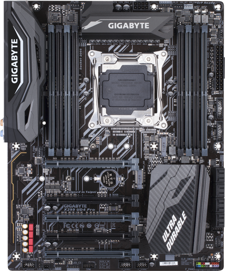 Gigabyte X299 UD4 Motherboard (Intel LGA 2066) – High-Performance Workstation & Gaming