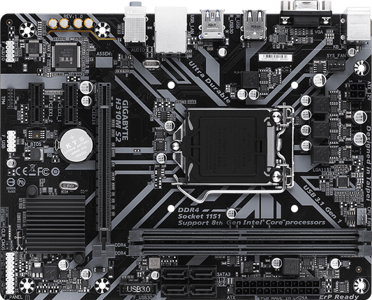 Gigabyte H310M S2 2.0 Motherboard for Intel 8th/9th Gen (LGA 1151)