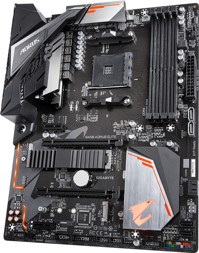 Gigabyte B450M AORUS ELITE Motherboard | AMD Ryzen | DDR4 | Micro-ATX