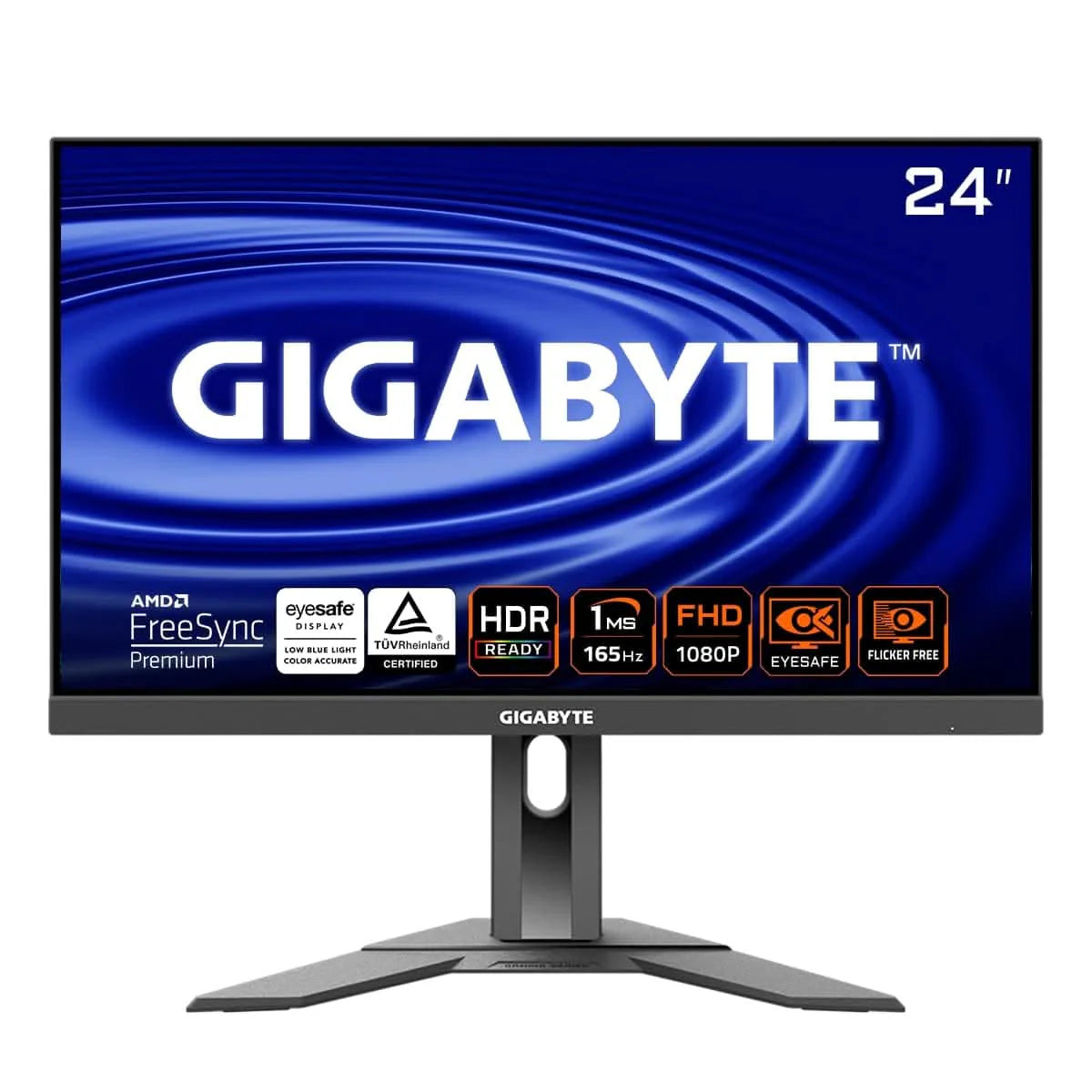 Gigabyte G24F2 24" FHD IPS Gaming Monitor – 165Hz (OC 180Hz), 1ms Response, FreeSync Premium