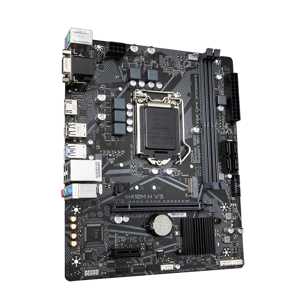Gigabyte H410M H V3 Motherboard | Intel 10th Gen | LGA1200 | Micro-ATX
