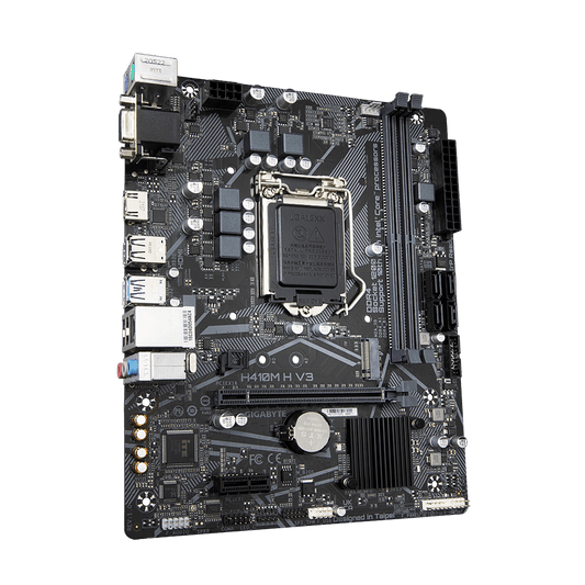 Gigabyte H410M H V3 Motherboard | Intel 10th Gen | LGA1200 | Micro-ATX