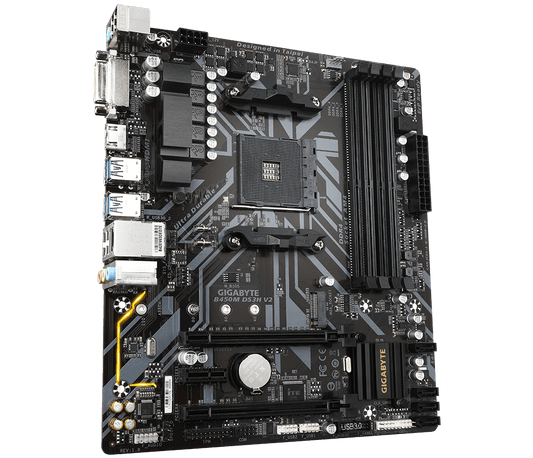 Gigabyte B450M DS3H V2 Motherboard | AMD Ryzen | DDR4 | Micro-ATX
