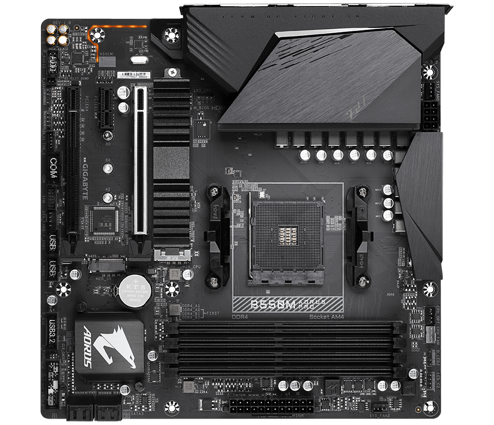 Gigabyte B550M AORUS PRO Motherboard (Micro-ATX) for AMD Ryzen AM4