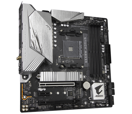 Gigabyte B550M AORUS PRO AX Motherboard (WiFi 6) for AMD Ryzen AM4