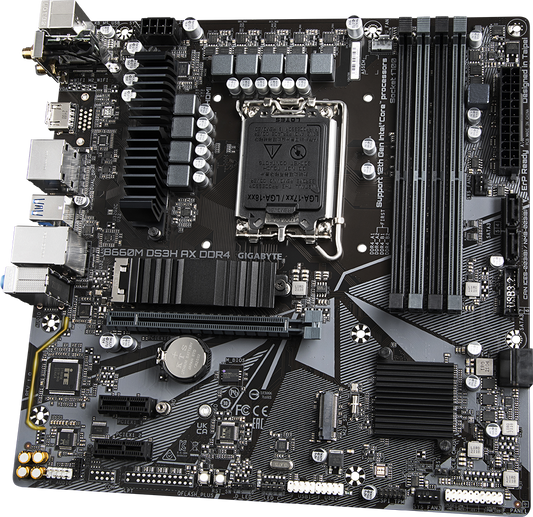 Gigabyte B660M DS3H AX DDR4 Motherboard (WiFi) for Intel 12th/13th Gen (LGA 1700)