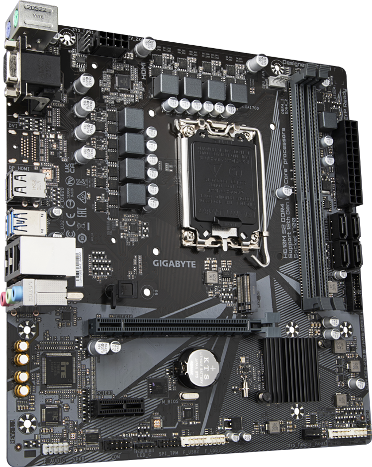 Gigabyte H610M S2 DDR4 Motherboard | Intel 12th & 13th Gen | LGA1700 | Micro-ATX