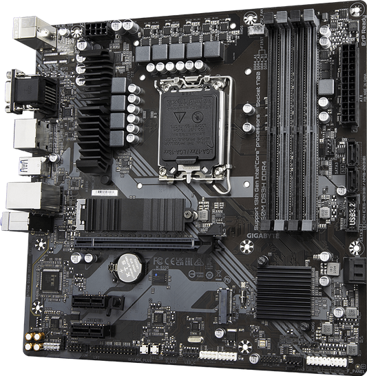 Gigabyte B760M DS3H DDR4 Motherboard for Intel 12th/13th/14th Gen (LGA 1700)
