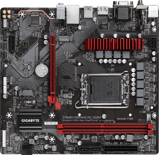 Gigabyte B760M Gaming AC Motherboard (WiFi) for Intel 12th/13th/14th Gen (LGA 1700)