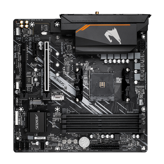 Gigabyte B550M AORUS ELITE AX Motherboard (WiFi 6) for AMD Ryzen AM4