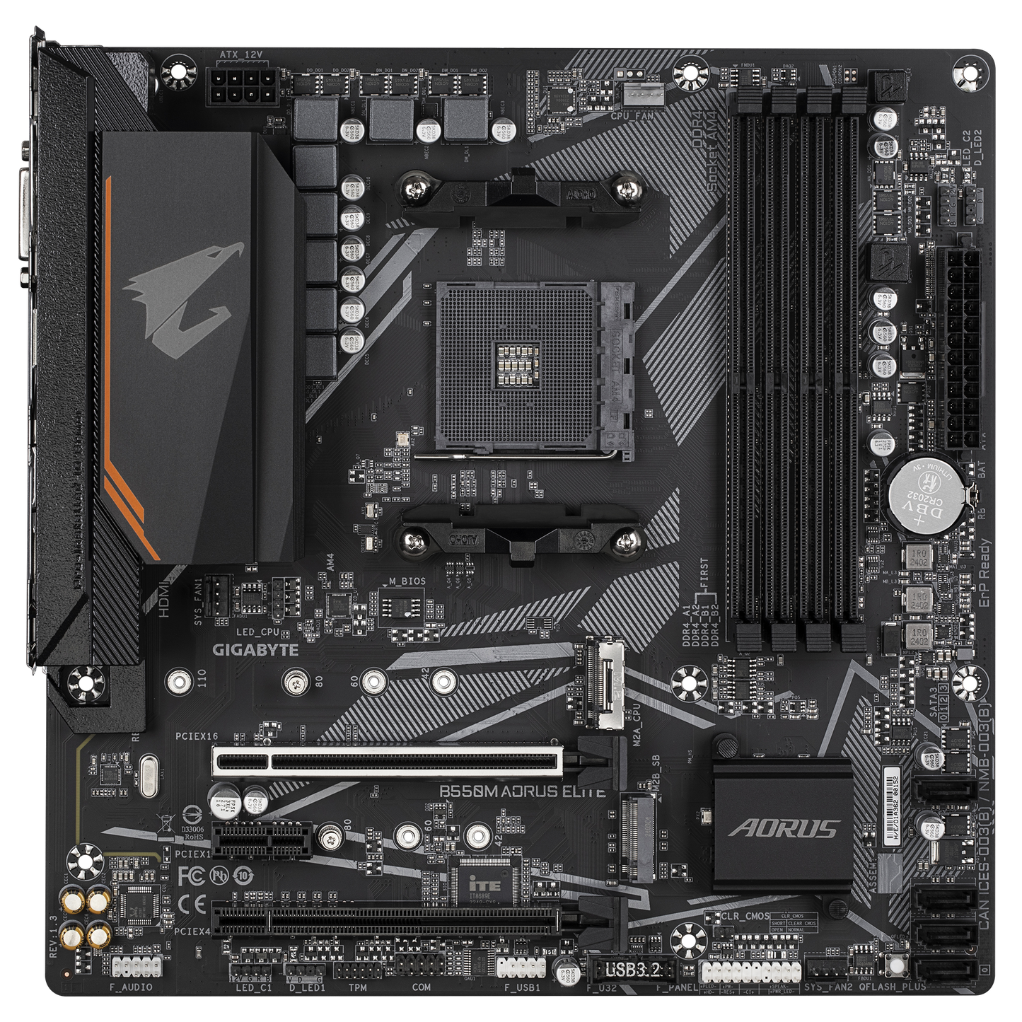 Gigabyte B550M AORUS ELITE Motherboard (Micro-ATX) for AMD Ryzen AM4