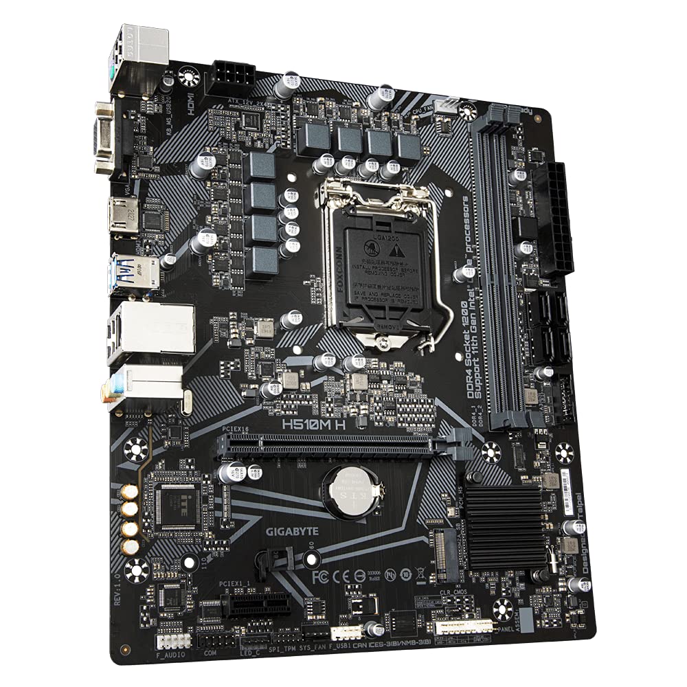 Gigabyte H510M H Motherboard | Intel 10th & 11th Gen | DDR4 | Micro-ATX