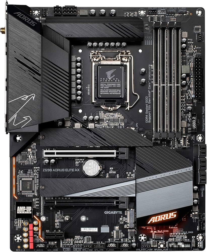 Gigabyte Z590 AORUS ELITE AX | LGA1200 | DDR4 | WiFi 6 Gaming Motherboard