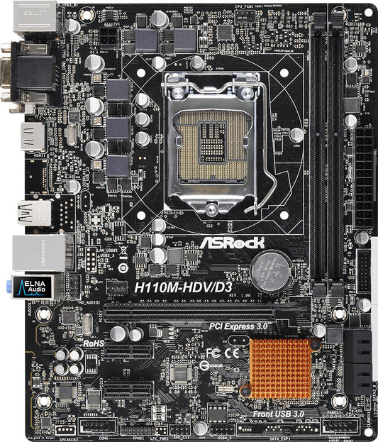 ASRock H110 Motherboard for Intel 6th/7th Gen