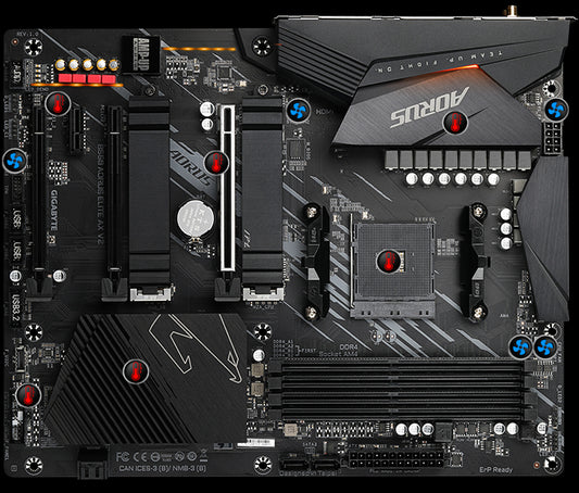 Gigabyte B550 AORUS ELITE AX V2 Motherboard (WiFi) for AMD Ryzen AM4