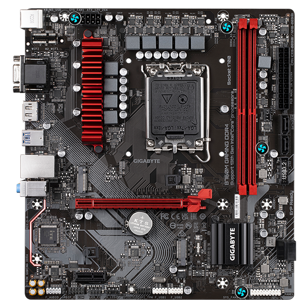 Gigabyte B760M Gaming DDR4 Motherboard for Intel 12th/13th/14th Gen (LGA 1700)